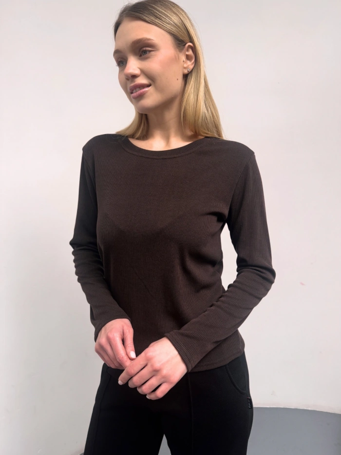 Купити - Лонгслів в рубчик