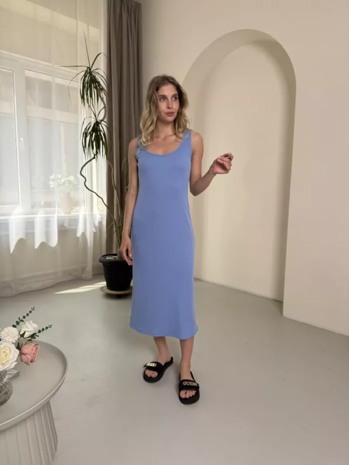 Купити - Сарафан в рубчик довжина міді